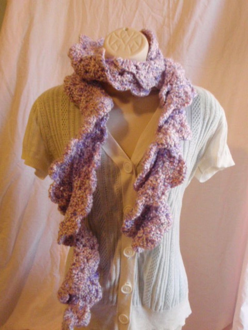 Kudo Scarf in Baby Pink and Purple image 1