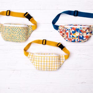 Magväska med 2 dragkedjor: Sömnad i midjan för nybörjare (PDF steg för steg)