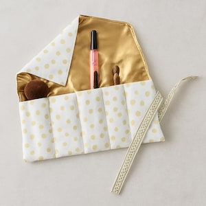 Makeup Organizer Sewing Pattern | DIY Cosmetic Bag, Travel Pouch (PDF)