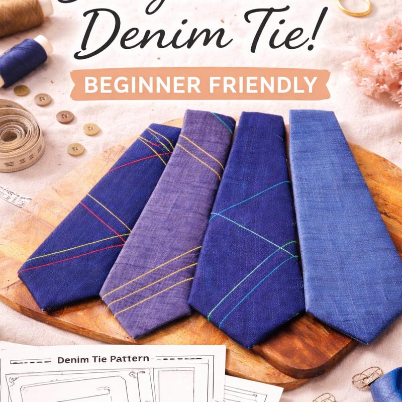 Denim Tie Men - Etsy