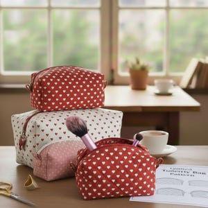 How to Sew three sizes of Toiletry Bag – Step-by-Step Sewing Tutorial with Measurements