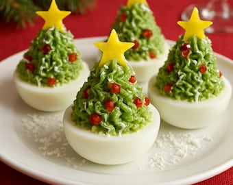Deviled Egg Christmas Trees (instant PDF Download) - Etsy