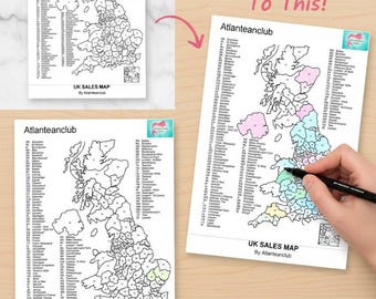 UK Postcode Map for Small Businesses // Order Map, Sales Map | Track ...