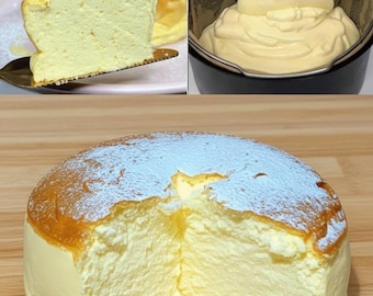 Recette facile de gâteau au fromage japonais moelleux : style soufflé (téléchargement numérique)