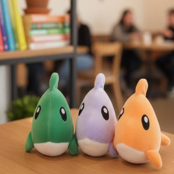 イルカのぬいぐるみ型紙（PDF）、手作り海の生き物ぬいぐるみ