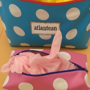 Quilted Makeup Bag Sewing instructions with Measurements , Zipper Pouch PDF (2 Sizes)