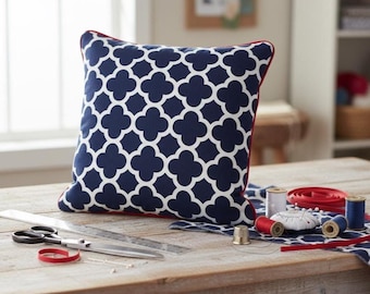 Piping Pillow Sewing Tutorial: DIY Cushion Pattern (PDF Download)