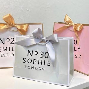 Personalized Birthday Gift Bag for Her: 21st, 30th, 40th, 50th