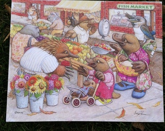 Signed Print, Farmer's Market