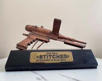 Arc Raiders Stitcher Display Prop | Real Copper Plated Desk Collectible | Blue Gate Relic Statue