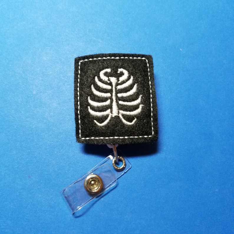 Xray Tech Radiology Name Badge Reel With Clip Etsy