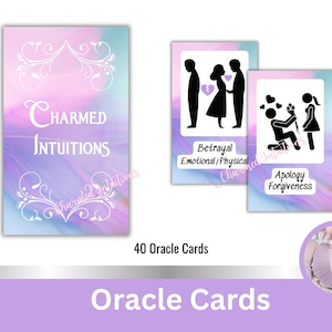 Love Relationship Oracle Cards, Relationship Readings, Love Tarot Reading, Manifestation Messages, Instant Digital Download, Printable Cards