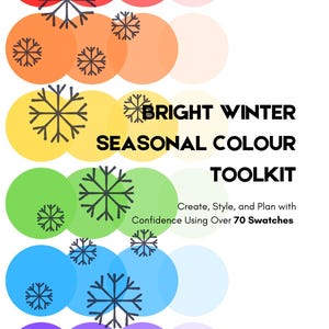 Bright Winter Seasonal Colour Toolkit + Editable Fashion Project Planner