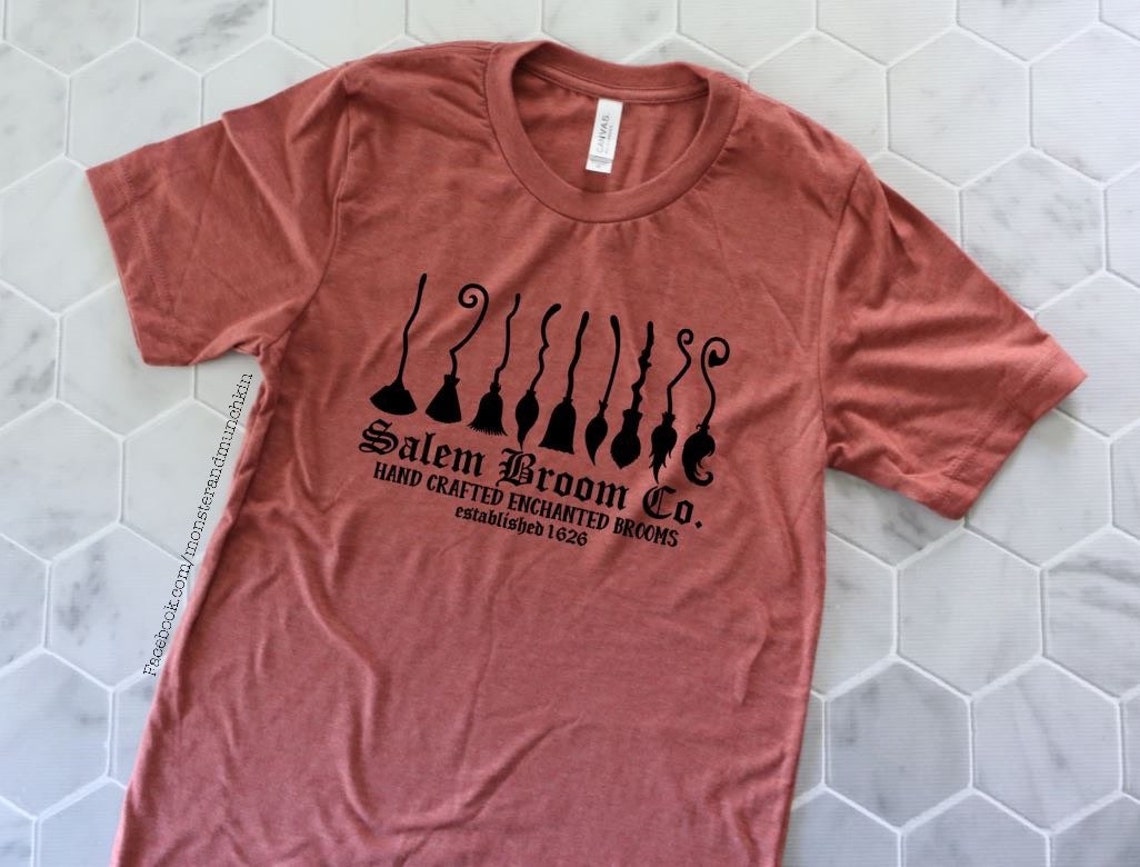 Salem Broom Company Halloween T-shirt - Etsy