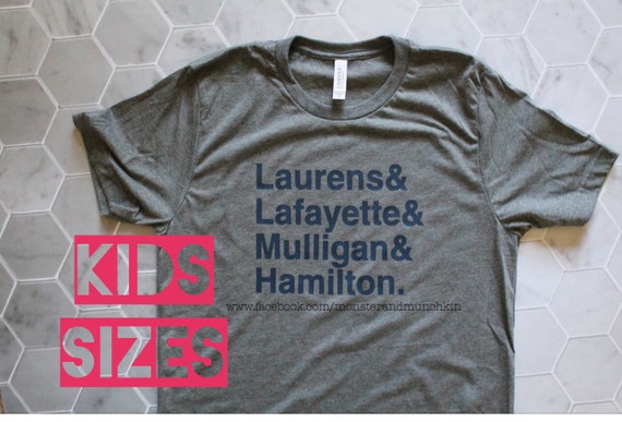 Hamilton shirts cheap for kids