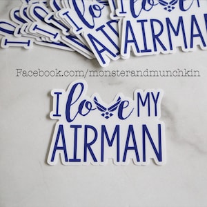 I Love My Airman Vinyl Sticker