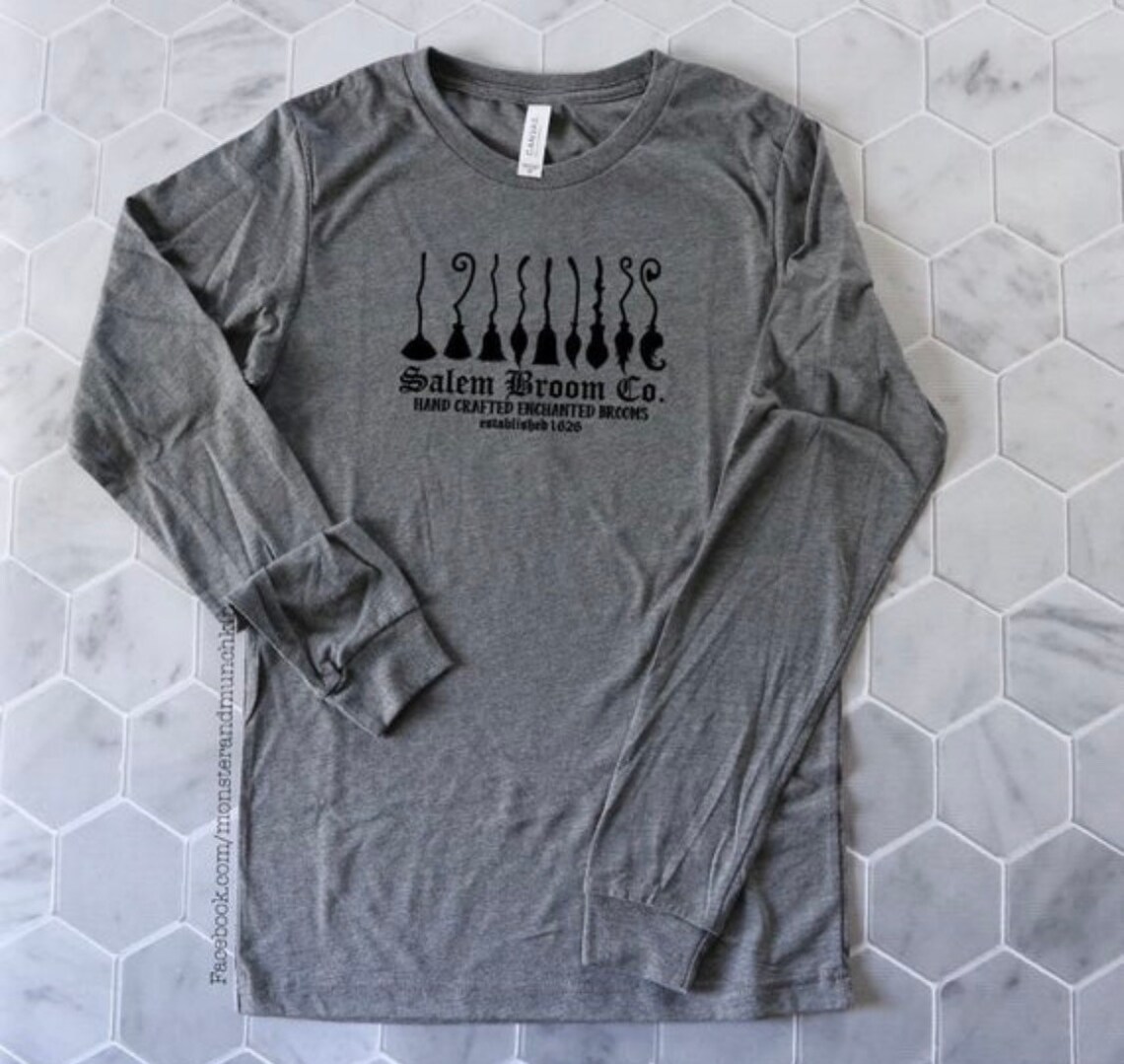 Salem Broom Company Halloween T-shirt - Etsy