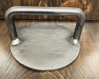 Burger press made from steel