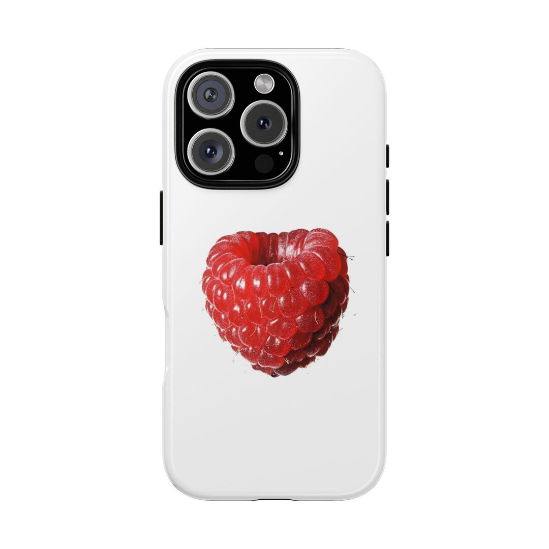 Pink Raspberry Phone Sweet Raspberry Phone Case, Tough Phone Cover, Berry-themed Phone ...