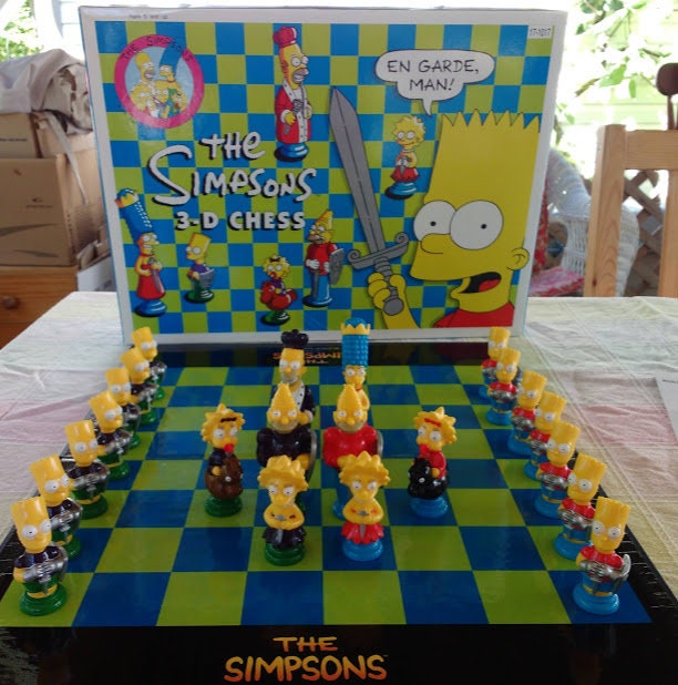 BOARD GAME SPARES CHESS PIECE PIECES THE SIMPSONS 3-D Figure Set Individual Part