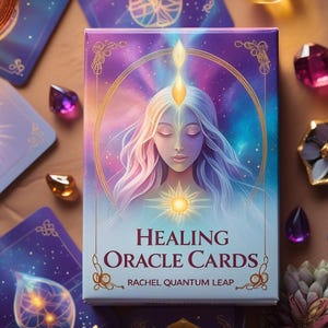 Cartas de Oráculo de Sanación imprimibles / Cartas de Activación / Afirmaciones Diarias / Salto Cuántico