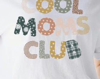 Cool Moms Club Shirt, Retro Graphic Tee, Vintage Mom Gift