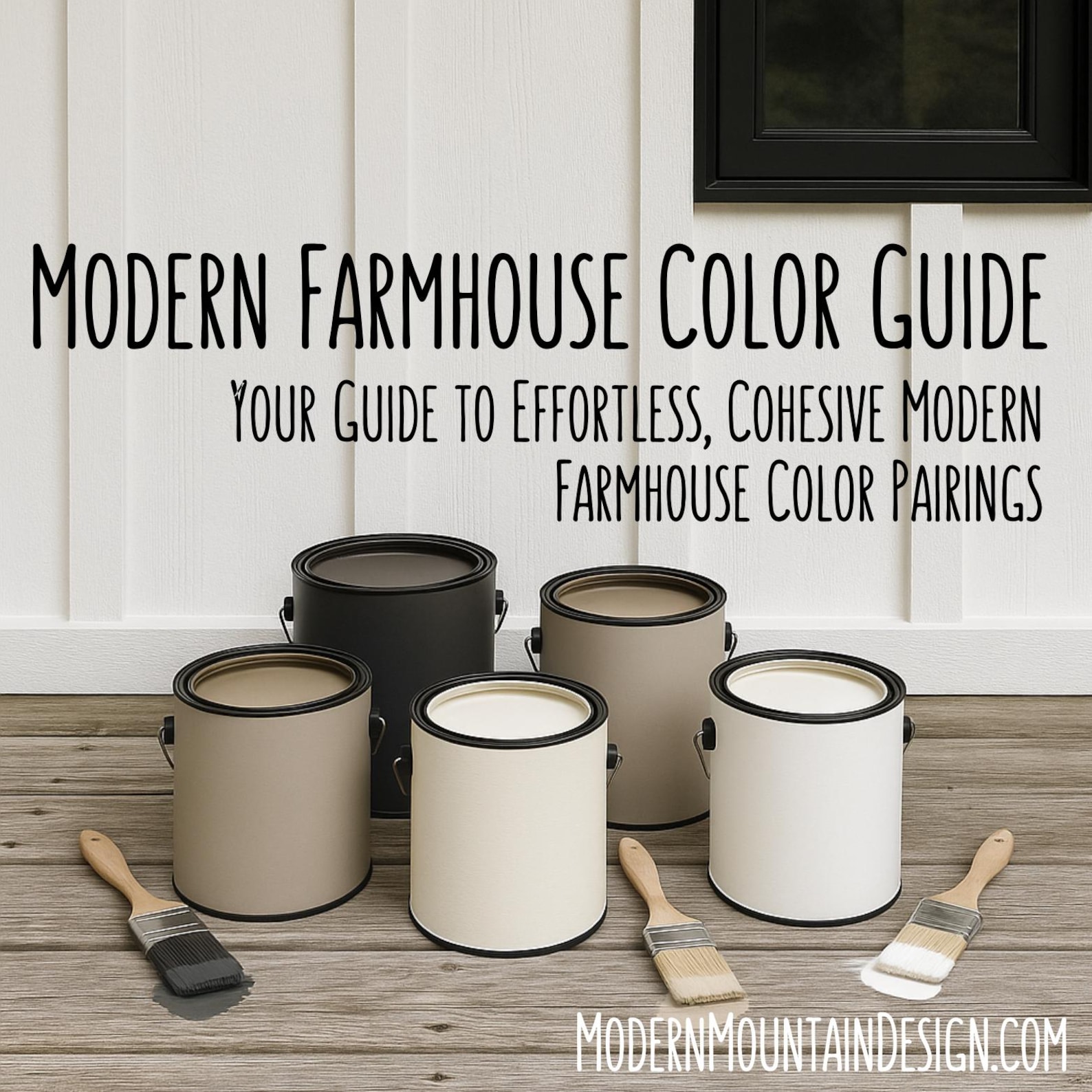 Modern Farmhouse Paint Color Guide - Sherwin Williams Palette for ...