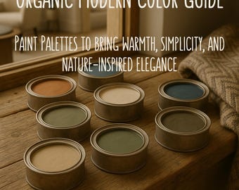 Organic Modern Paint Color Palette: Sherwin Williams Interior & Exterior (PDF Guidebook
