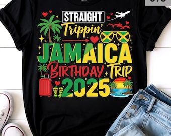 Jamaica Birthday Trip 2025 PNG: Vacation Design (Digital Download