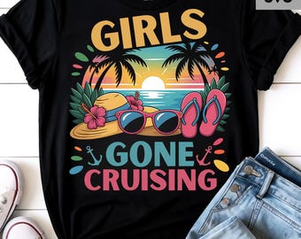 Girls Gone Cruising Png Svg: Cruise Trip Design (Digital Download