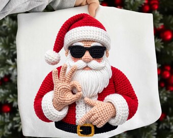 Funny Santa Christmas Meme PNG, Retro Claus (Digital Download)