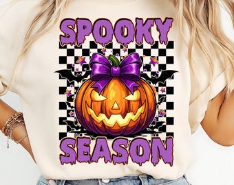 Retro Halloween PNG: Spooky Coquette Pumpkin Design (Digital Download)