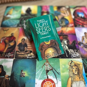 Baraja de Tarot del Vidente de la Luz / Sanación intuitiva moderna de 78 cartas / Herramienta de adivinación / Dones espirituales / Cartas de oráculo