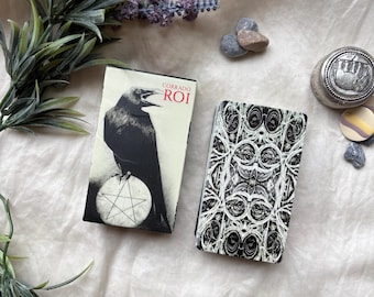 Gothic Black & White Tarot Deck: Dark Divination Art (Digital Guidebook
