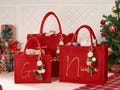 2025 Custom Christmas Red Burlap Bags,Santa Sack Bag with Name,Christmas Gift for Family