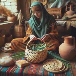 Biblical Woman Cross Stitch Pattern