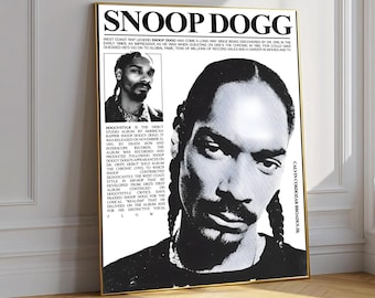 8PCS Vintage Snoop Dogg Rap Poster, Retro Snoop Dogg Posters
