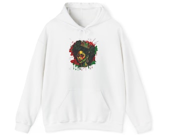 Cultural Pride Hoodie, Afrocentric Style Sweatshirt, Statement Apparel, Unisex