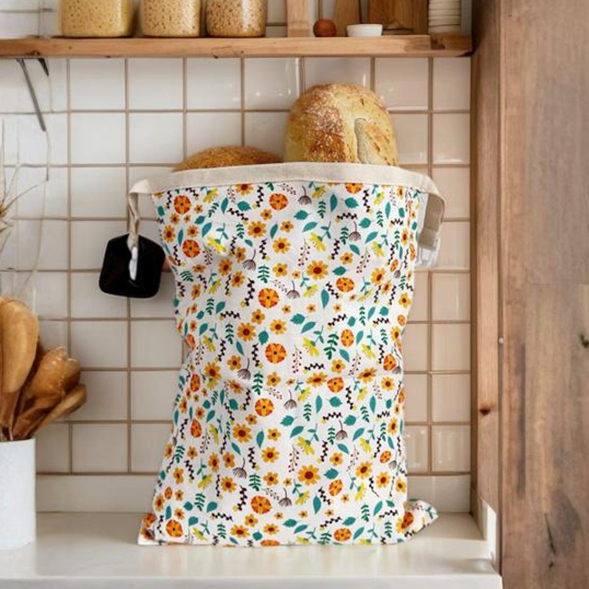 Reusable Beeswax Bread Bags