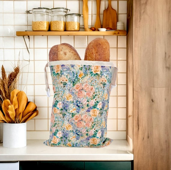 Beeswax Bread Bags for Sourdough, Reusable Bread Bags for Homemade Bread, Sourdough Bread Storage, Natural Cotton Beeswax Bags, Gift for her