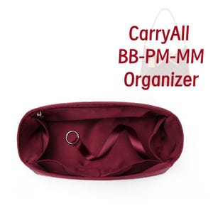 Organizador de bolsos de seda de lujo compatible con CarryAll Bag Inserto de bolso Almacenamiento de bolso Inserto de bolso Almacenamiento de bolso Forro de bolsa de almacenamiento de bolso