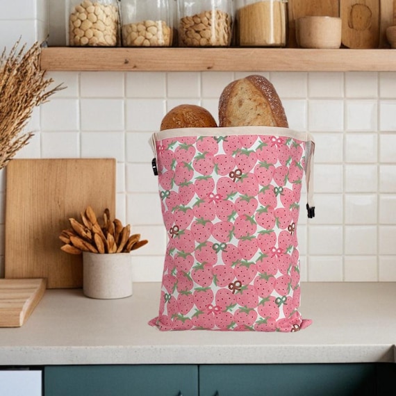 Beeswax Bread Bags for Sourdough, Reusable Bread Bags for Homemade Bread, Sourdough Bread Storage, Natural Cotton Beeswax Bags, Gift for her