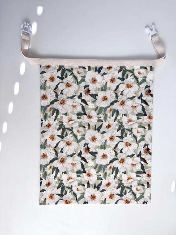 Beeswax Bread Bag for Sourdough, Reusable Natural Cotton Storage for Homemade Bread, Eco Kitchen Gift, Floral Design, Christmas Gift for Her