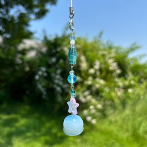 Jellyfish Keychain: Iridescent Phone Charm