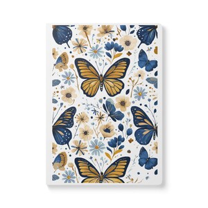 Butterfly Wishes Softcover Journal - Perfect for Writing, Gift for Nature Lovers, Poetry Journal, Floral Notebook, Personal Diary