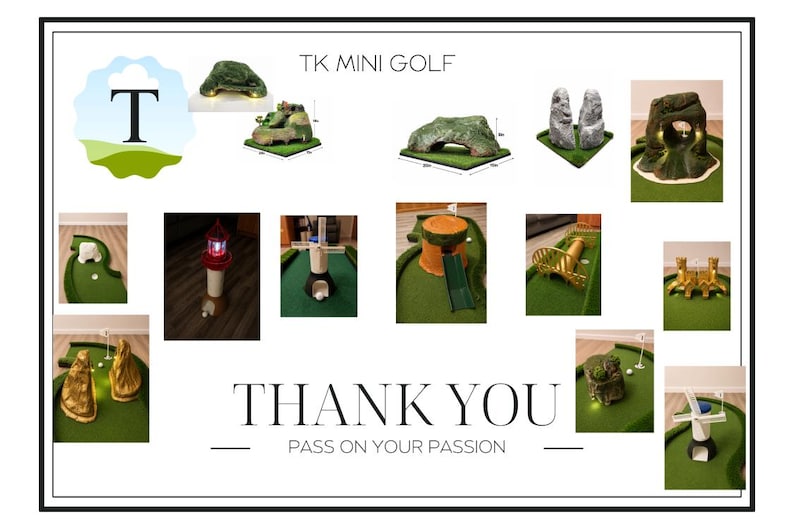 Campo de minigolf portátil ligero y entrelazado: ¡Juego completo! imagen 18