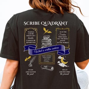Scribe Quadrant Shirt, Fourth Wing Shirt, Basgiath War College Tee, Romantasy Reader Merch, Iron Flame Fan, Onyx Storm Fan T-Shirt