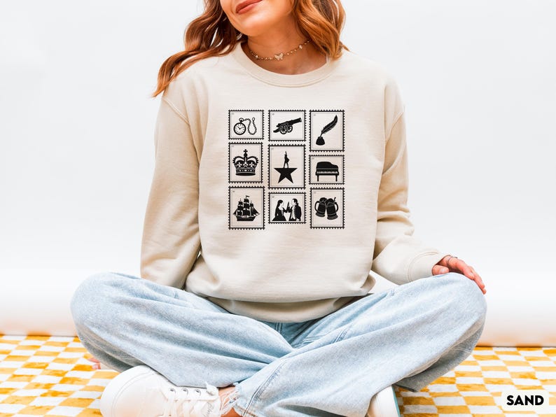 Sudadera Hamilton, sudadera con estampado de teatro musical, regalo de Hamilton para amantes del teatro, regalo para fanáticos de Broadway, amante de los musicales de Broadway imagen 6