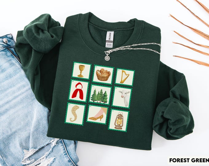 Into the Woods Stamp Sweatshirt, Sondheim Fan Gift, Broadway Sweatshirt, Musical Lover Gift, Gift for Theater Lover, Movie Musical Fan Gift