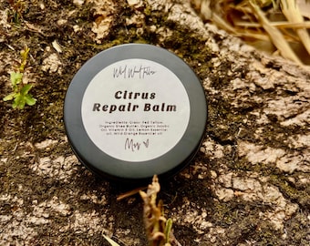 Citrus Repair Poured Balm Poured Tallow 2oz tins